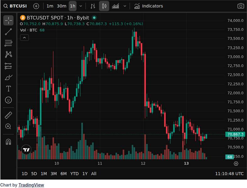 CoinGecko price chart for Veteran Trader Peter Brandt Updates 2026 Bitcoin Roadmap: Why Next All-Time High Might Wait Until 2027 https://u.toda...